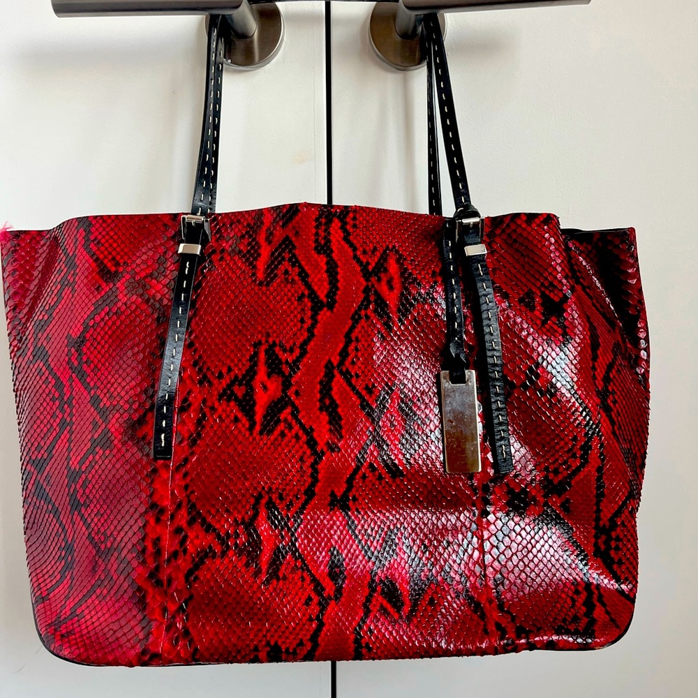 Michael Kors Collection Full Python Tote